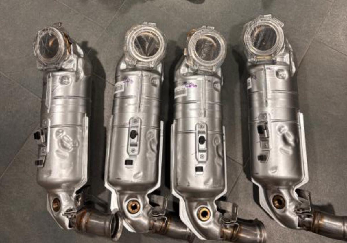 Detenidos tras robar catalizadores y objetos del interior de un camión en Salamanca