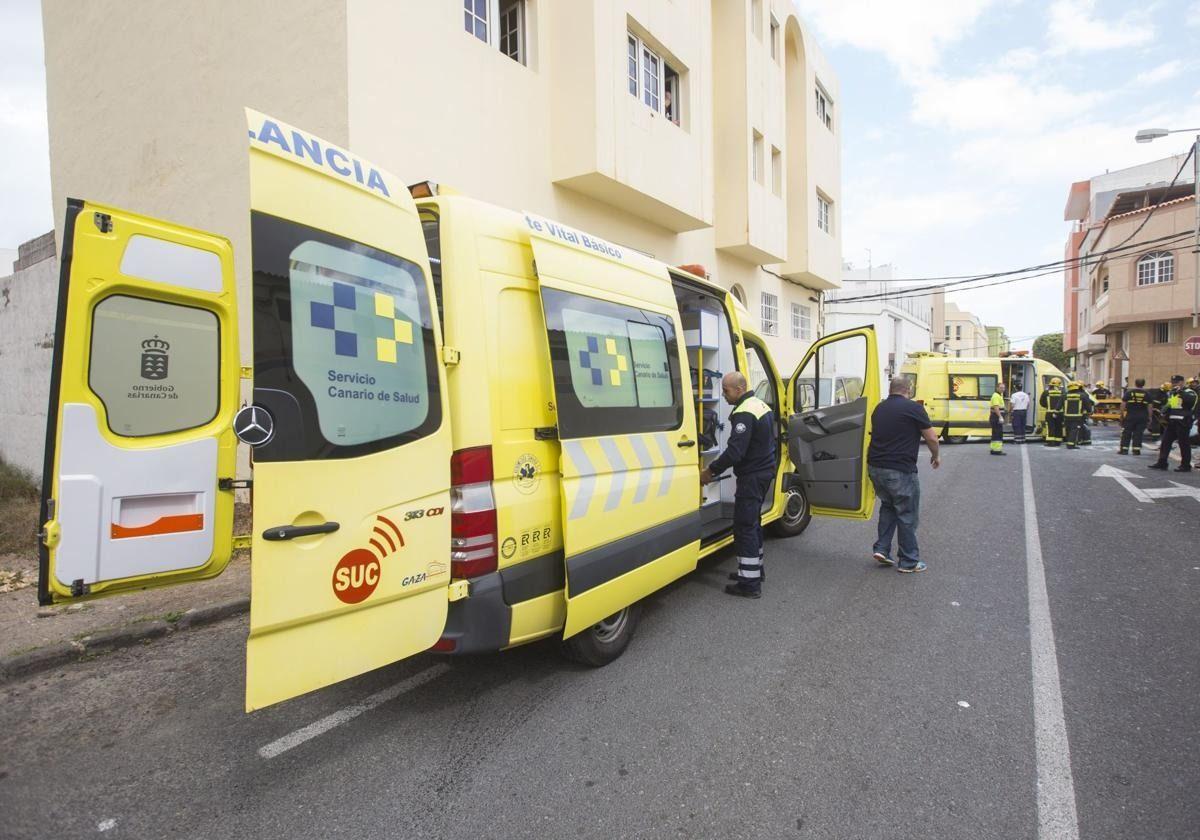 Atropellan a un hombre en Gran Canaria y es trasladado al hospital con un traumatismo moderado