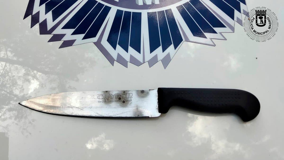 Detenido en Madrid un hombre por amenazar con un cuchillo a otro en plena calle de Arganzuela