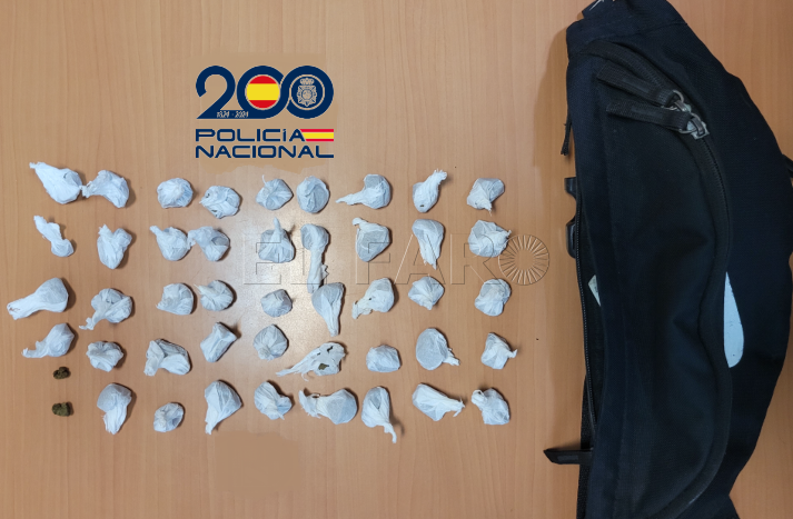 Detenido un joven con 44 dosis de hachís en Melilla en un operativo contra el tráfico de drogas