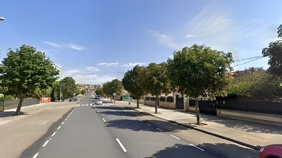 Carretera de Sanabria en Astorga, a la altura en la que tuvo lugar el grave atropello.