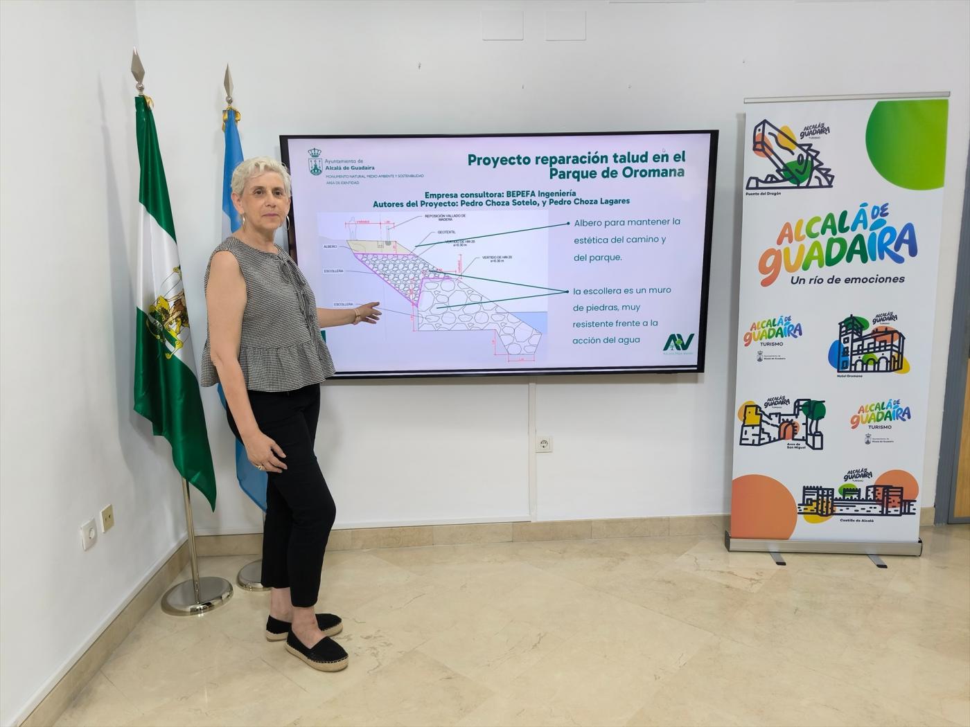Luisa Campos, en la presentación del proyecto de restauración - AYTO.DE ALCALÁ