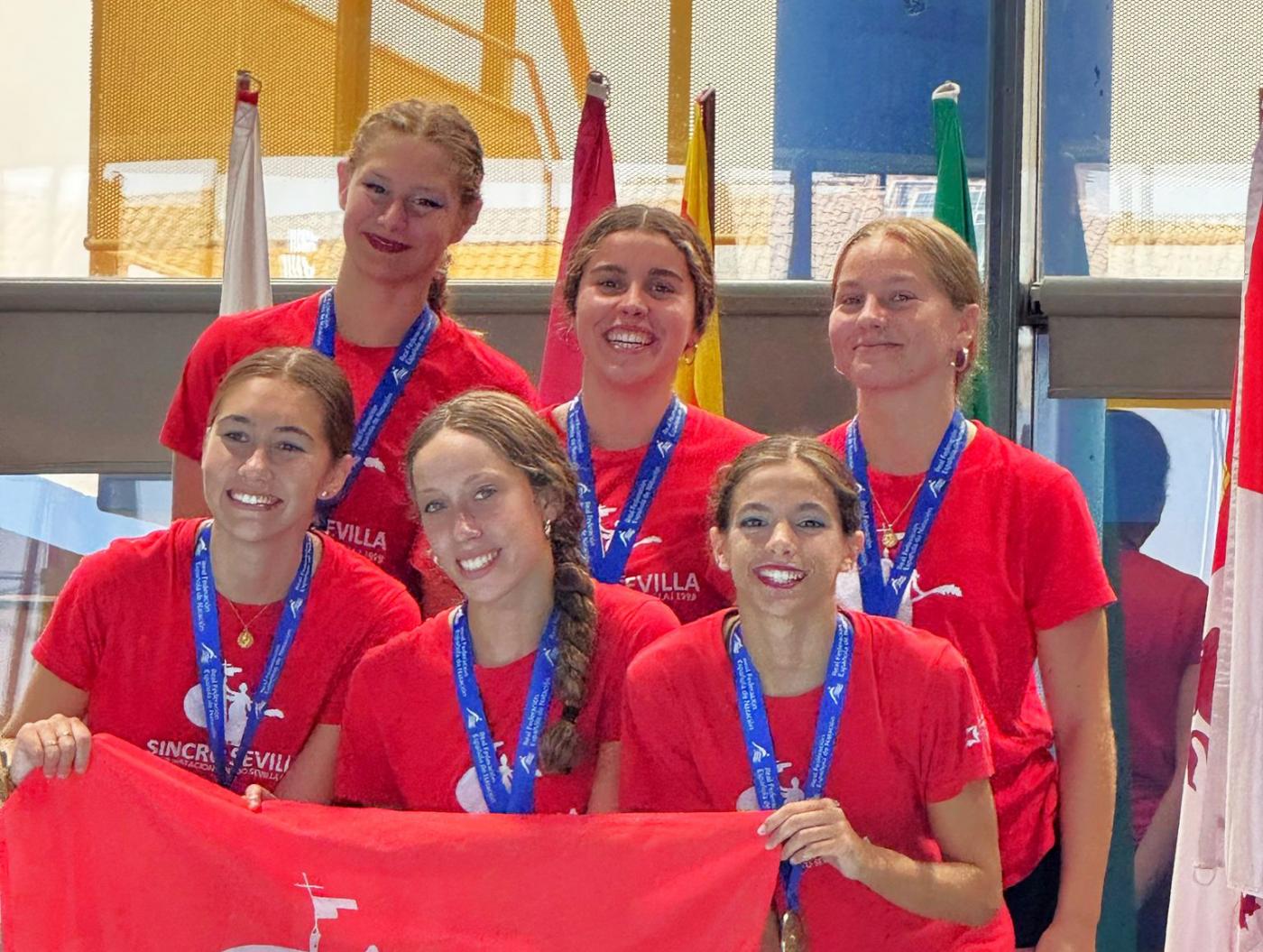 Campeonas de España en equipo libre con el Sincro Sevilla. - CNSS