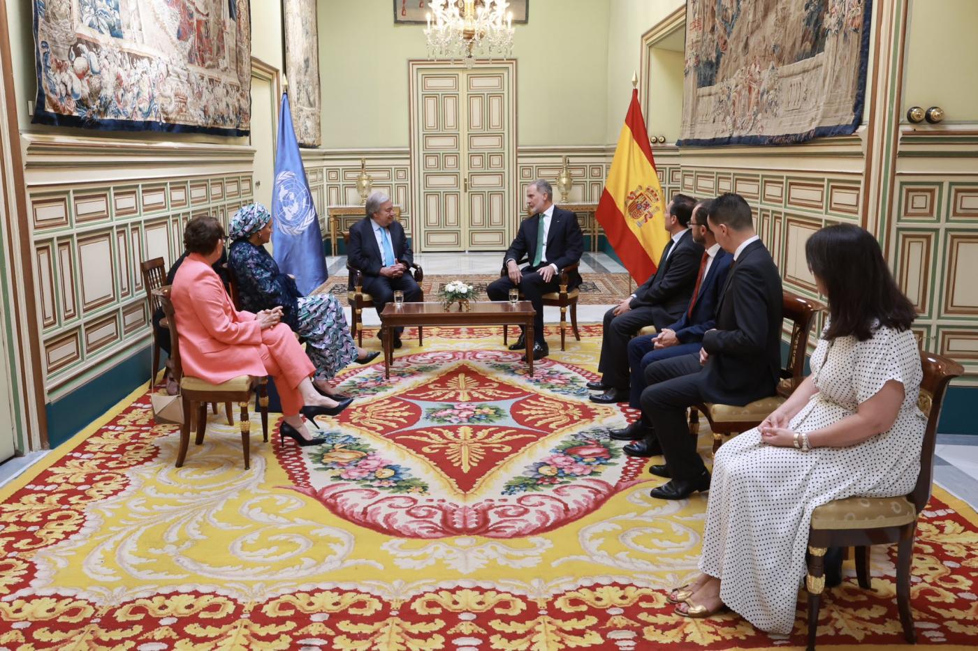Felipe VI con Antonio Guterrez. - Casa Real