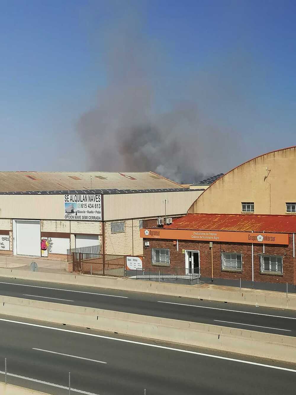 Declarado un incendio agrícola en un paraje de Romica