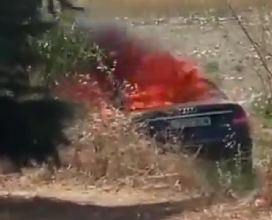 Aparece calcinado en Getafe el coche de los ladrones de Parquesur