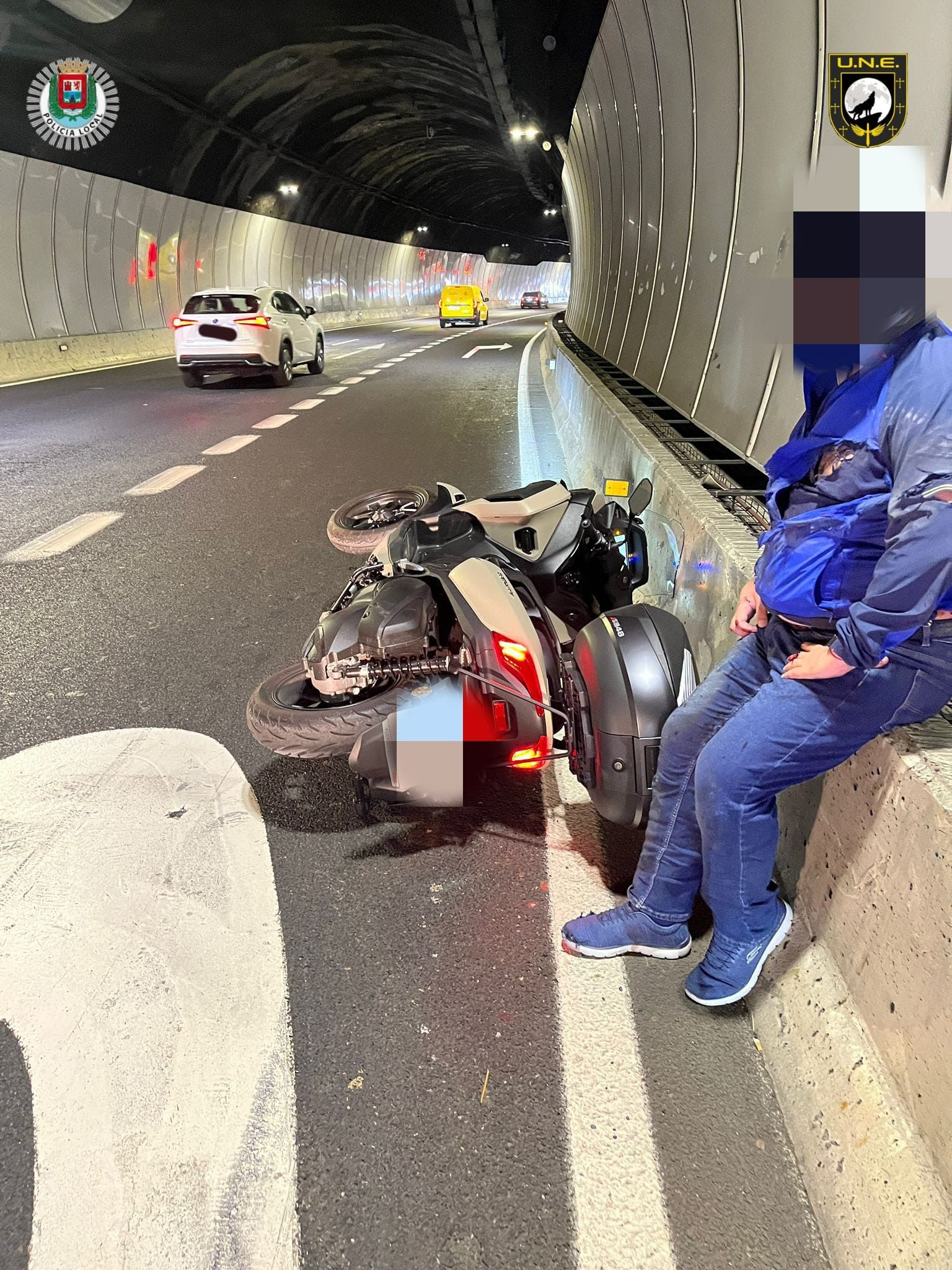 Motorista sale ileso tras accidente en el túnel Julio Luengo