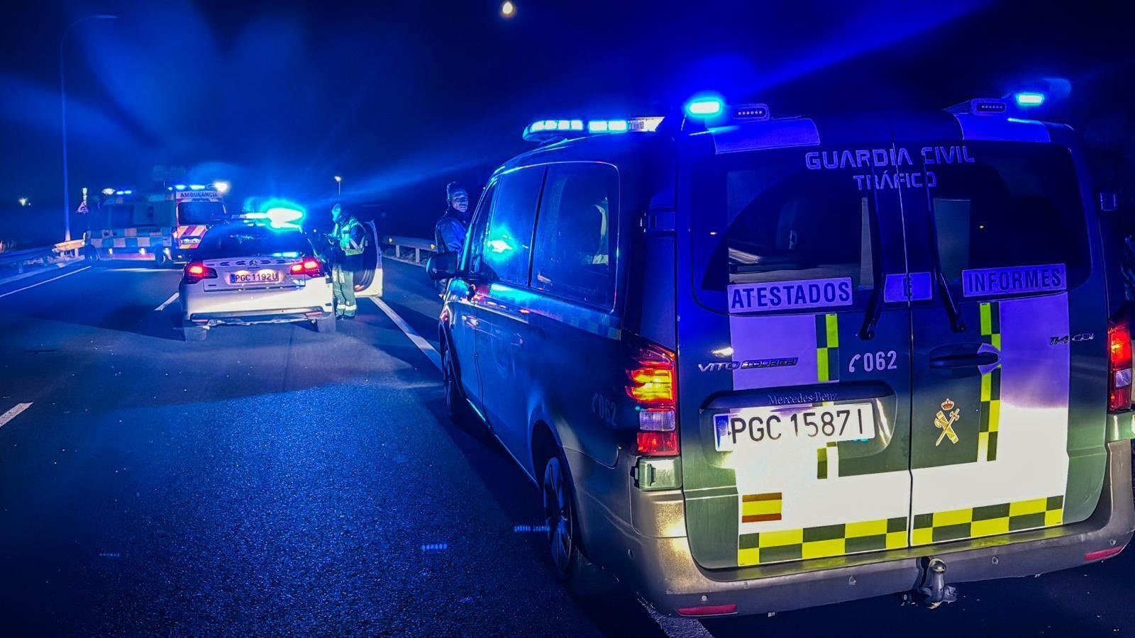 Este sábado por la noche murió un motorista en la A-2
