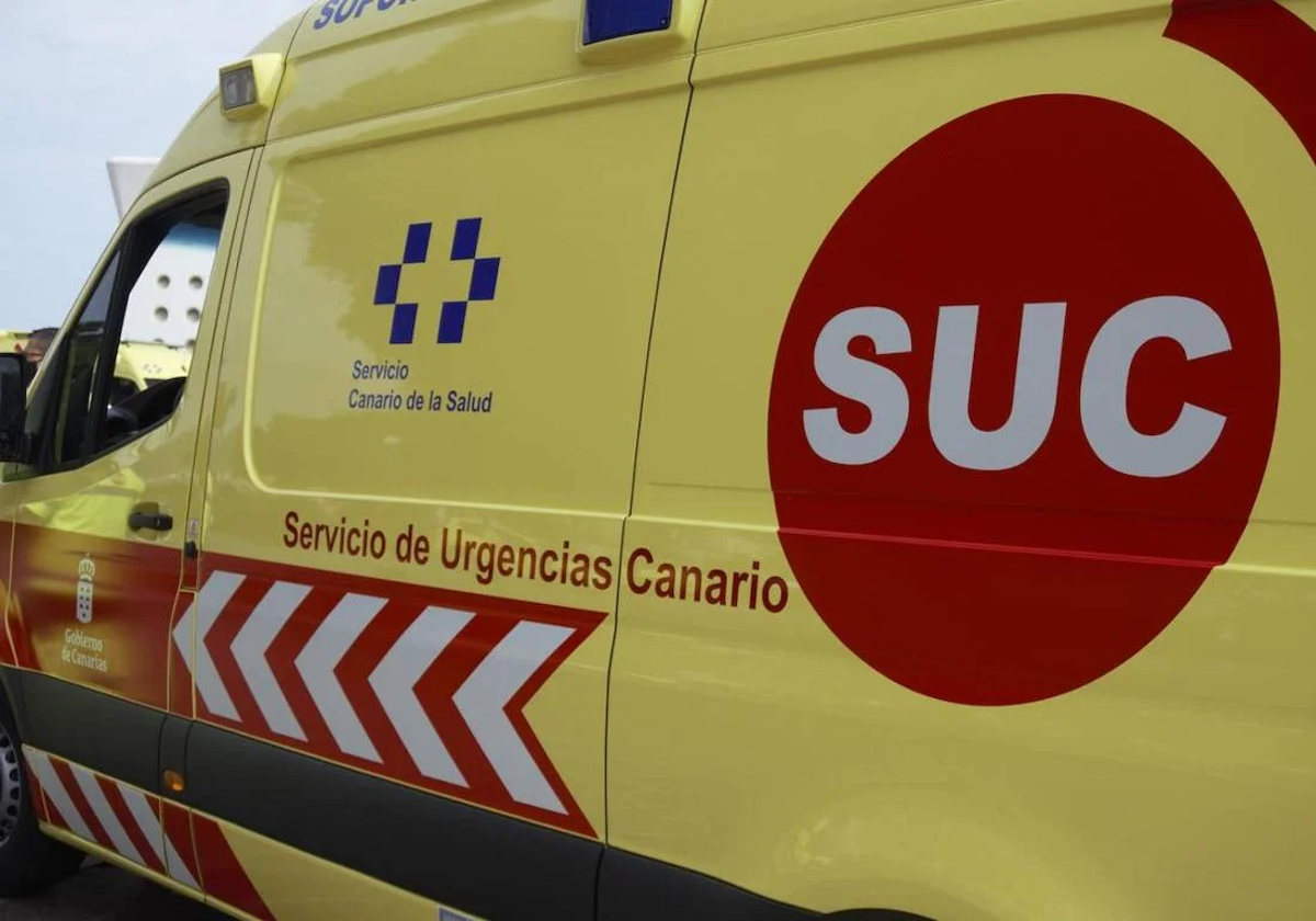 Una joven herida en una colisión entre una guagua y un coche en la capital grancanaria