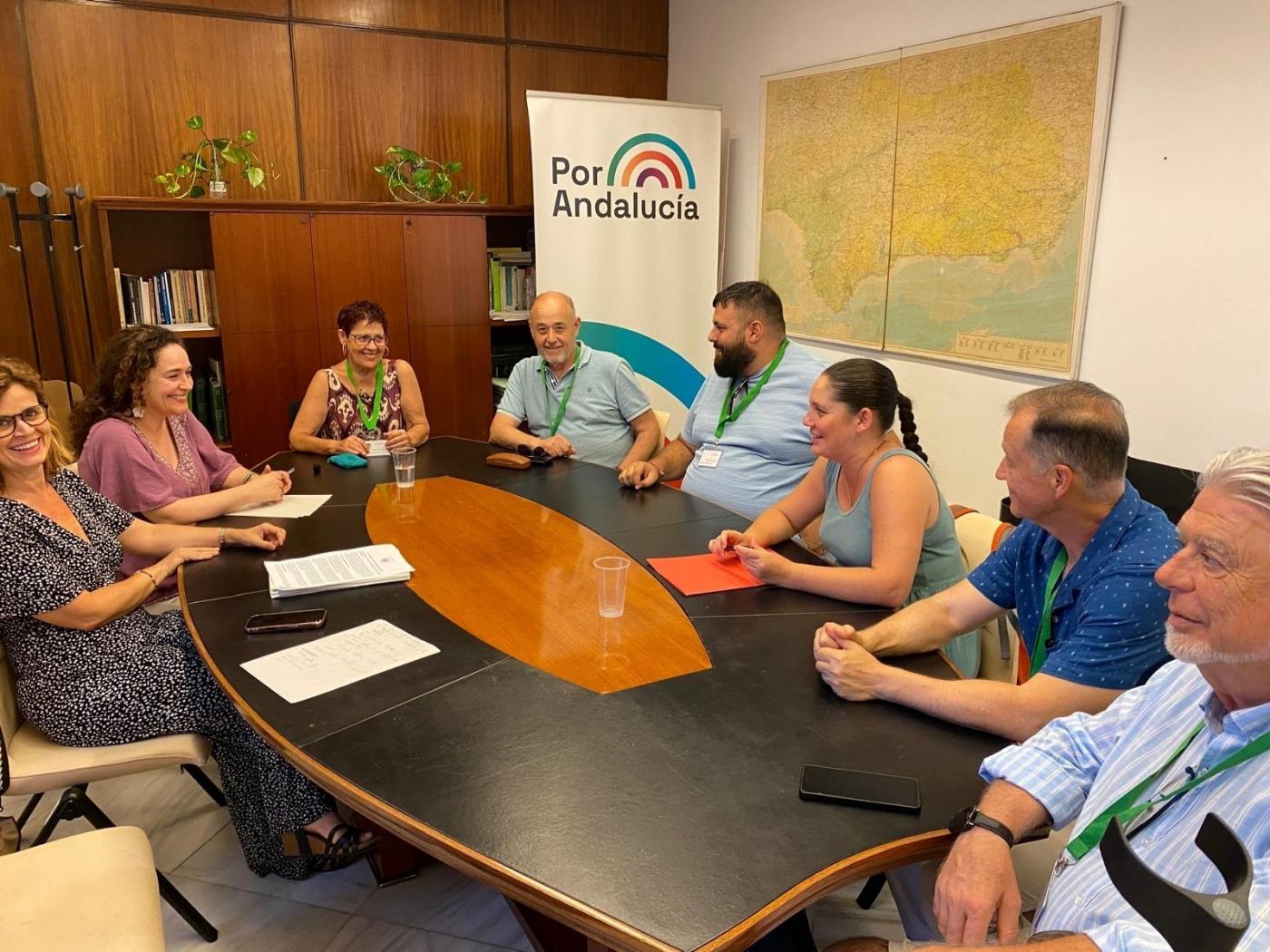 Reunión del grupo Por Andalucía con concejales de IU en Morón - Adrià Riudavets / Europa Press