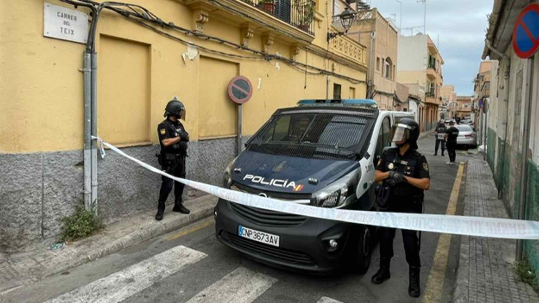 Operativo antidroga de la Policía Nacional en el barrio de La Soledad