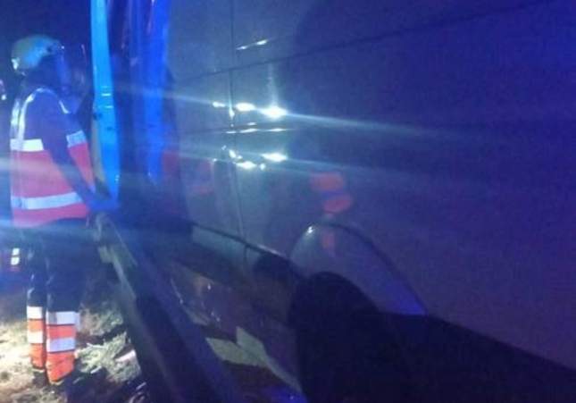Detenido tras quedar atrapado entre furgoneta robada y raíl de la AP-7 en Parets del Vallès