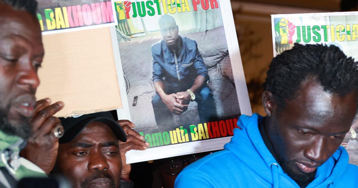 Protestas por la muerte de Mamour Bakhoum - E.P.