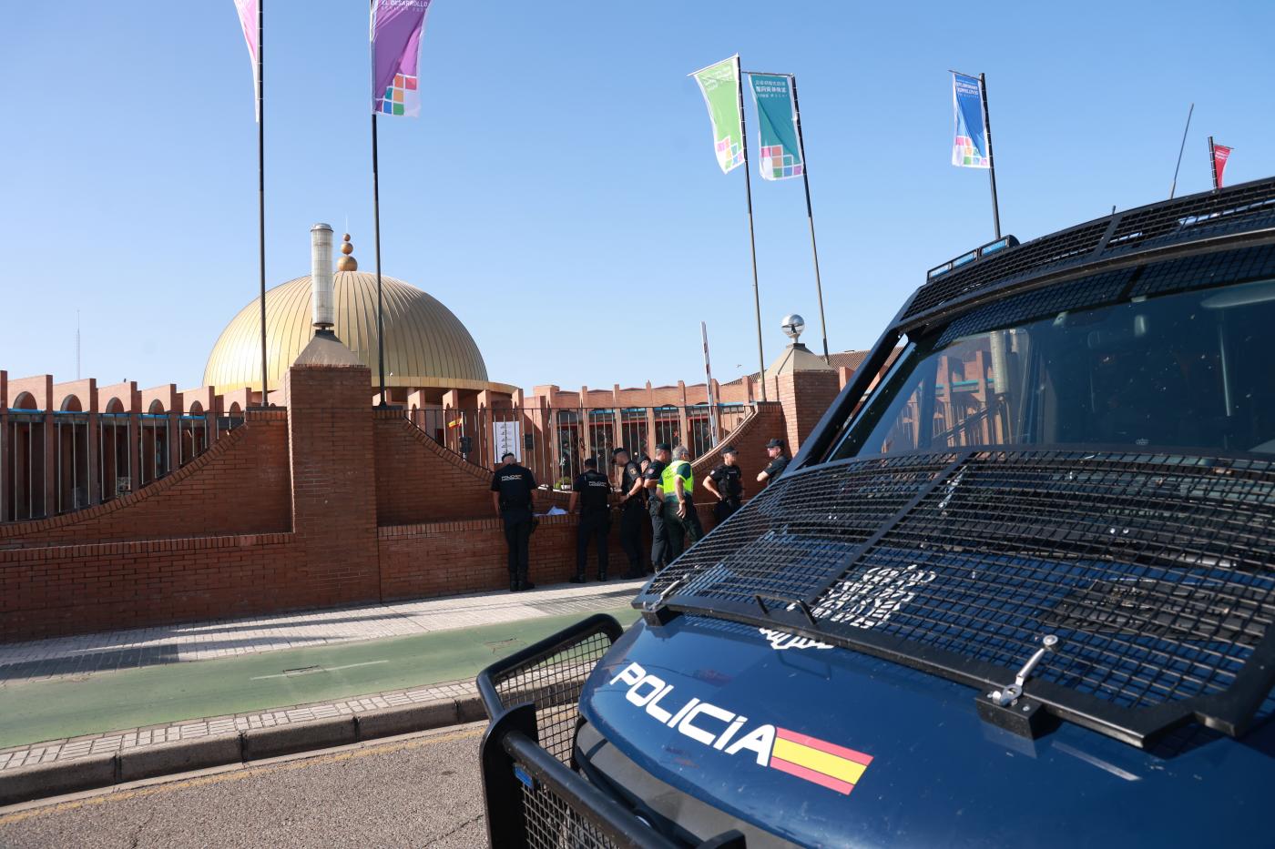 Agentes de la Policía Nacional durante el dispositivo. - Europa Press.