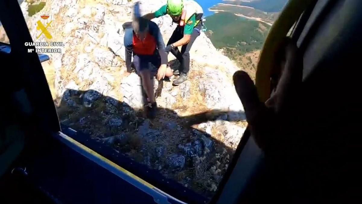 Montañero rescatado del pico Gilbo.