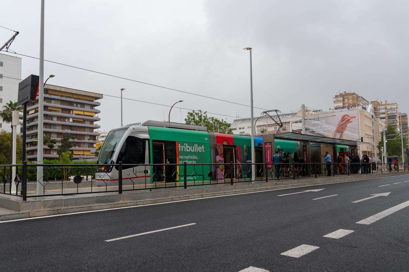 Tussam suspende el servicio de tranvía tras accidente ocurrido ayer