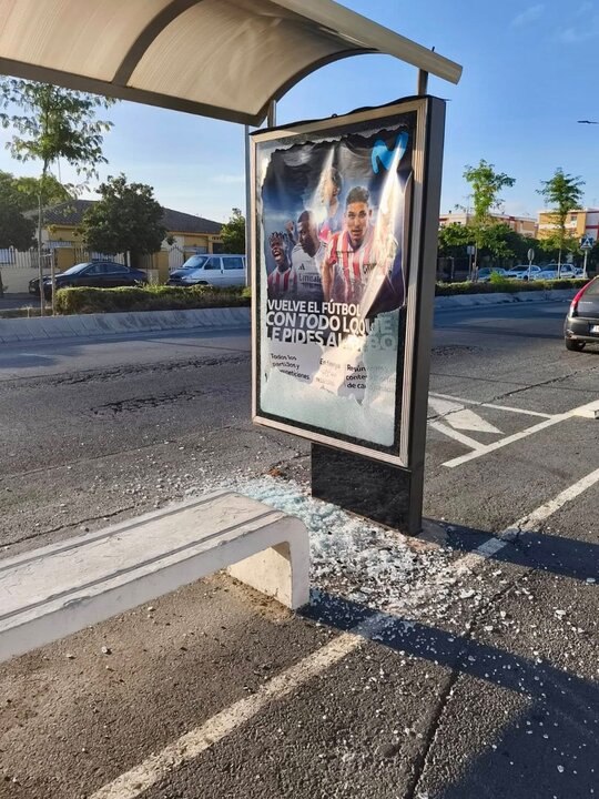 Actos vandálicos en Ayamonte. Fuente: Ayto. Ayamonte