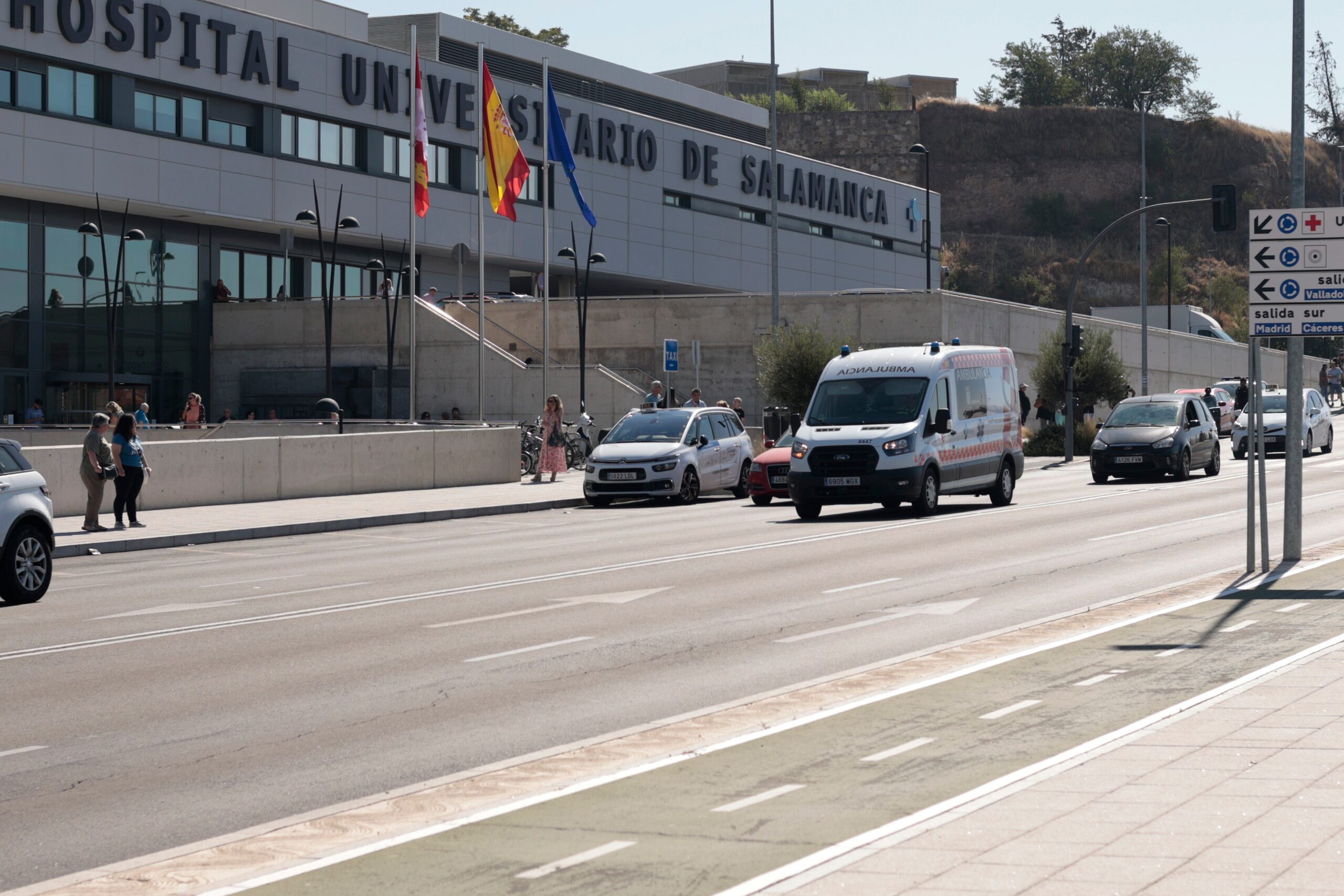 Heridas dos personas tras sufrir un accidente con un vehículo en Salamanca