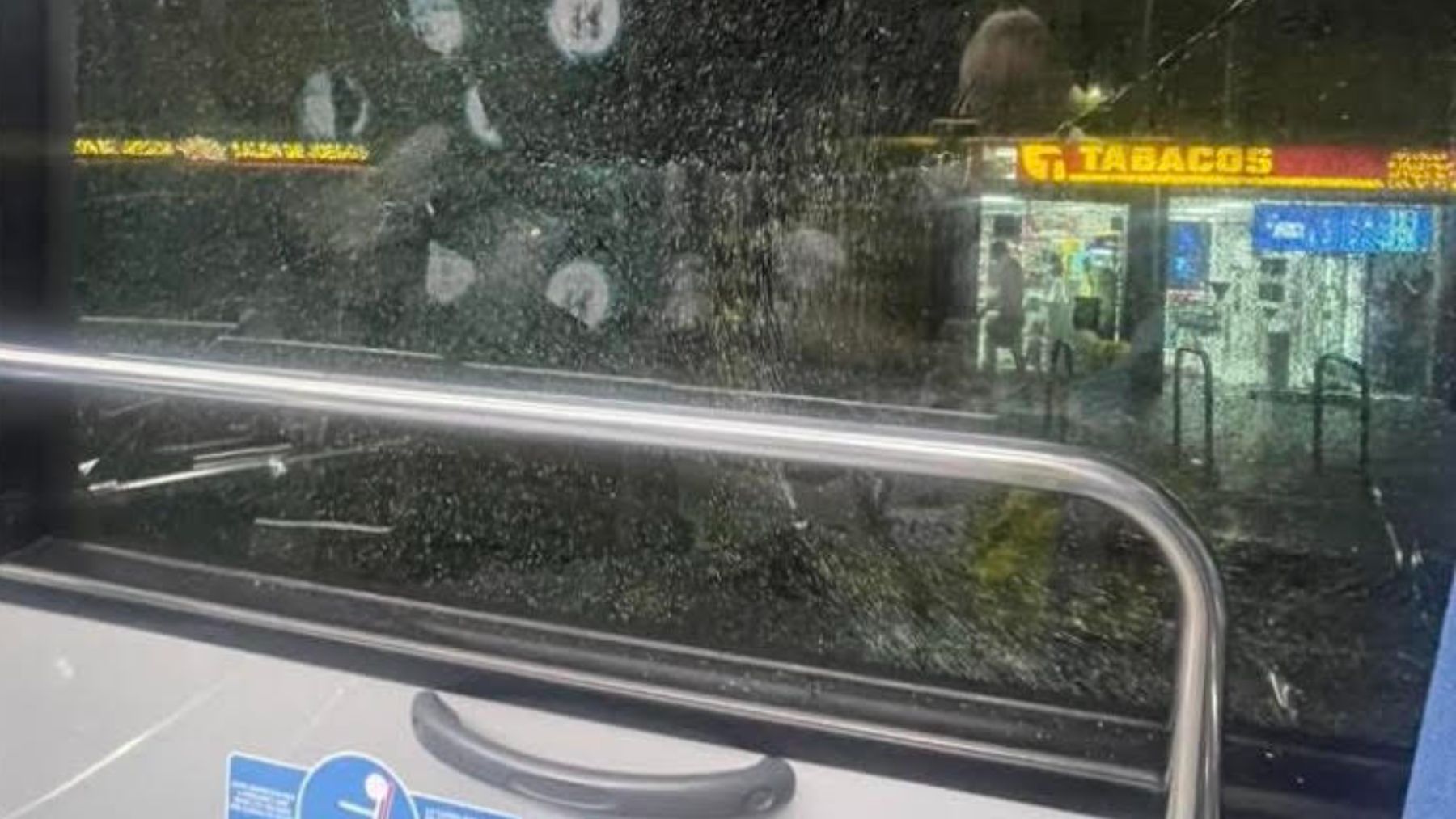 Destrozan la luna de un bus de la línea 7 de la EMT en Son Gotleu