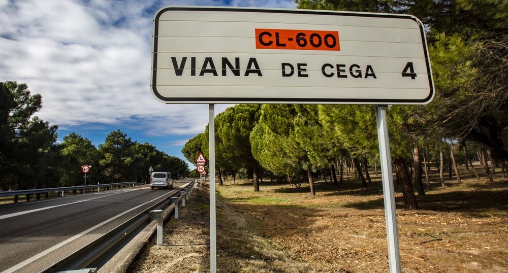 Herido un ciclista por atropellar a un corzo en Viana de Cega