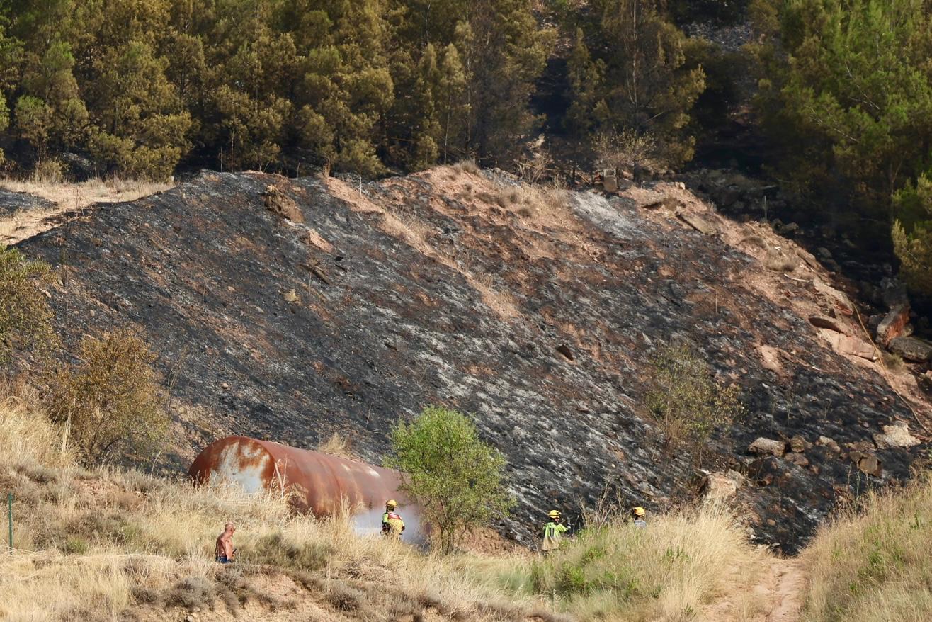 El incendio forestal de Alberite «se da por controlado»