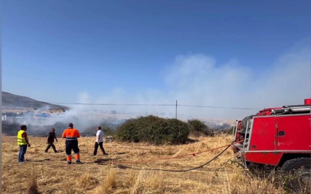 Controlado un incendio en la ermita del Cristo del Caloco en El Espinar
