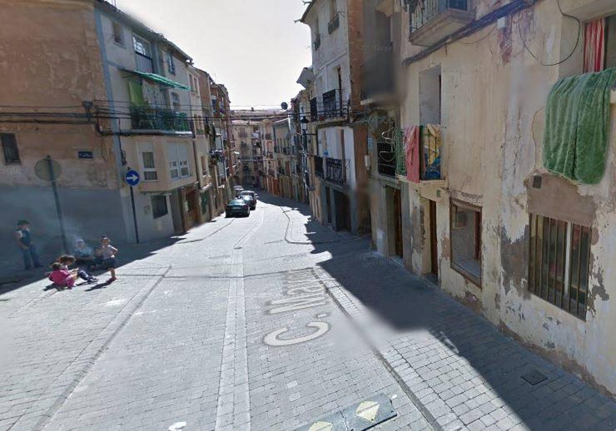 Desplome de una vivienda en la calle Mayor de Arnedo sin causar daños personales