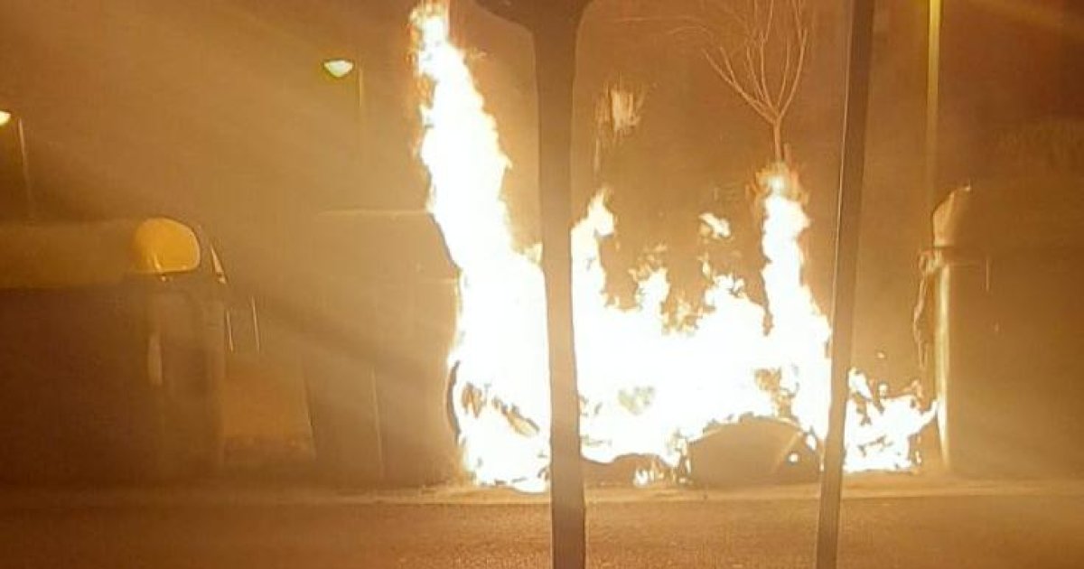 Detenida mujer por quemar contenedores en Lleida: «Actuaba sola por motivos de vandalismo»