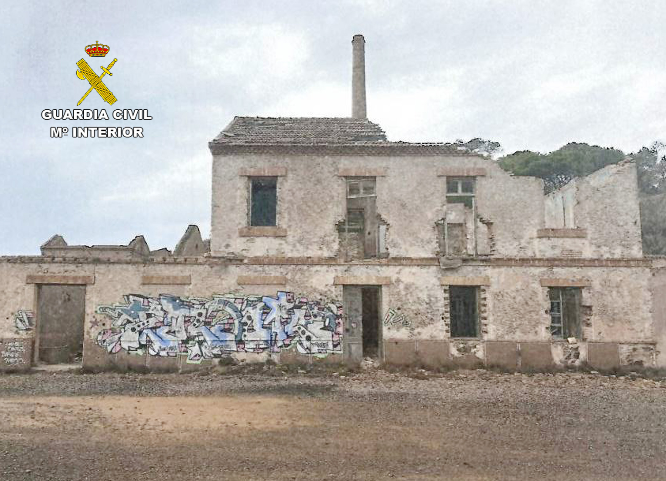 Ocho detenidos por pintar grafitis en bienes protegidos de las sierras mineras de Cartagena y La Unión