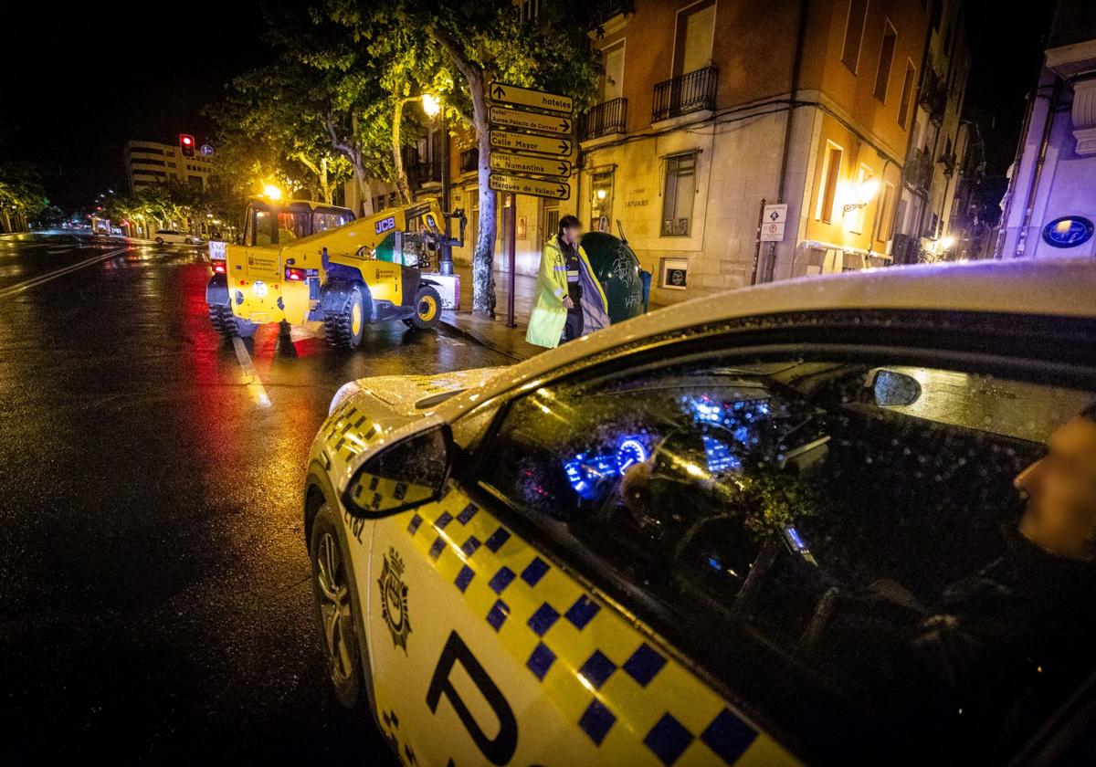 Detenido un joven por apuñalar a otro en la calle Vitoria de Logroño tras una discusión en una discoteca