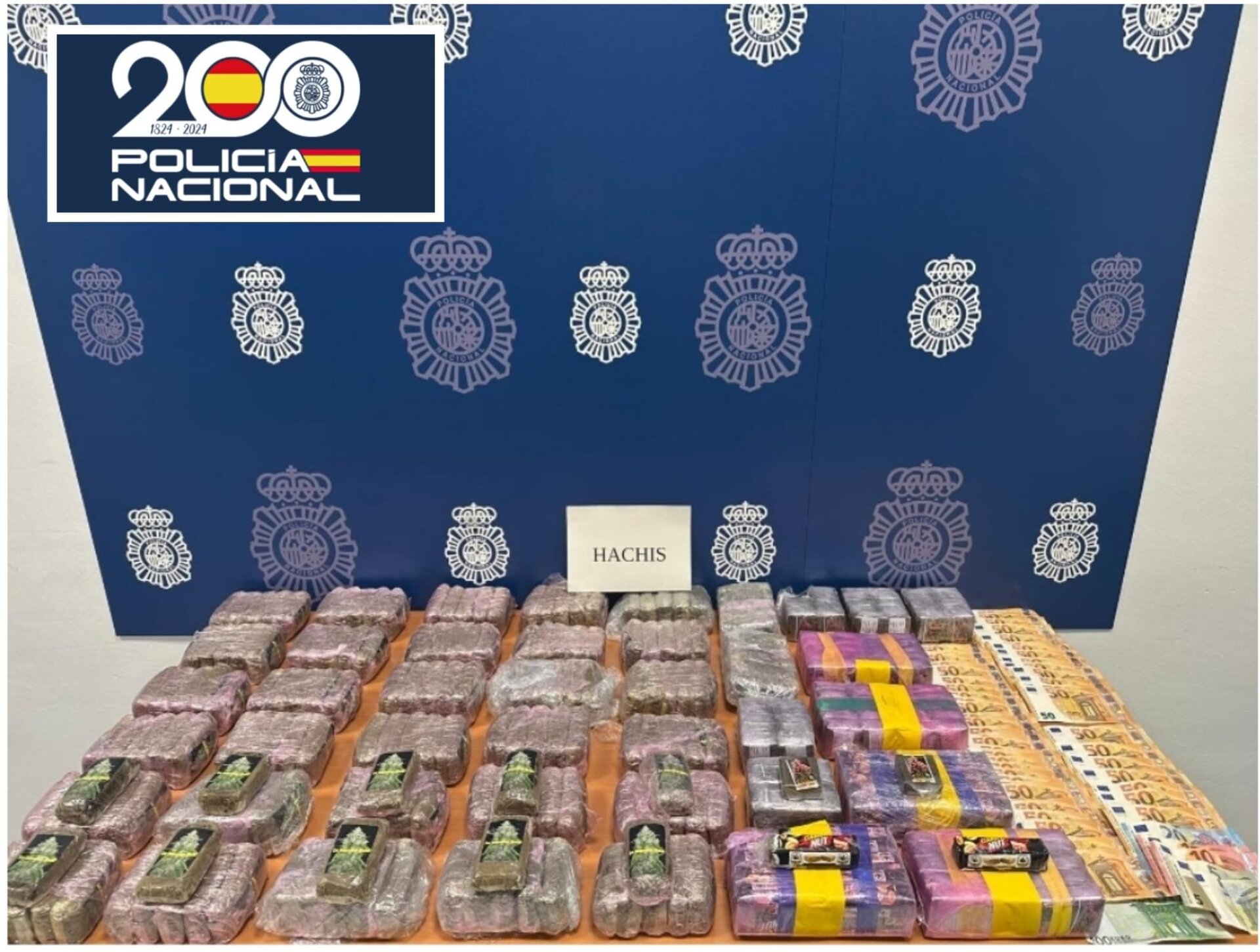 Triple arresto por la incautación de 24 kilos de hachís