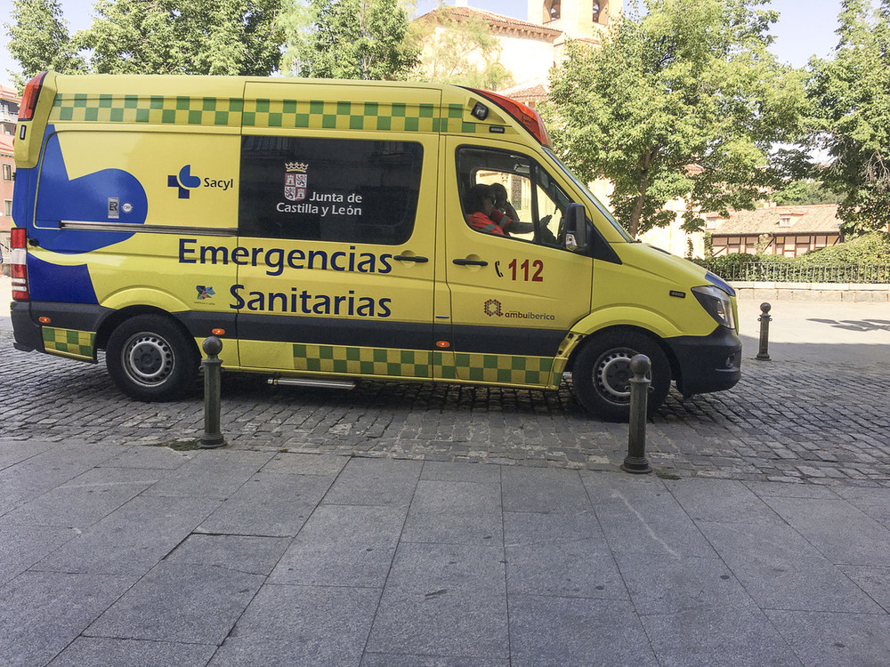 Dos heridos leves en un accidente de tráfico en Valverde del Majano