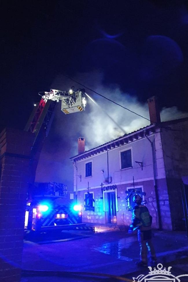 Actuación de los Bomberos de Burgos en Villimar.