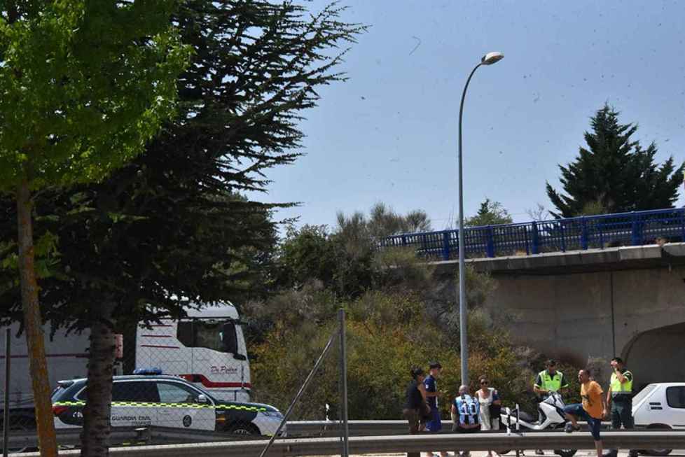 Motorista herido tras caída en la entrada a Soria