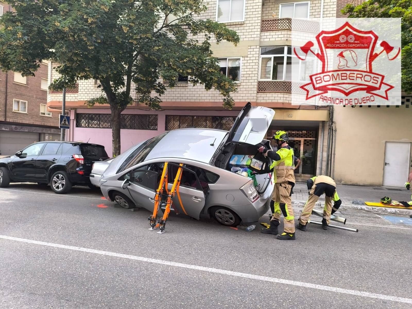 Herida una mujer de 70 años en un accidente en la Plaza de Toros de Aranda