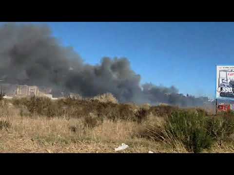 Incendio en La Navidad provoca una extensa humareda