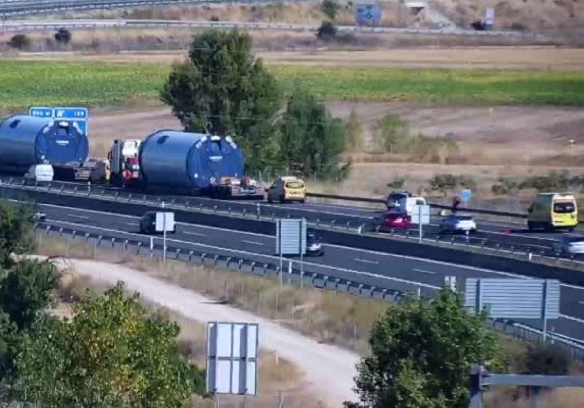 Accidente de tráfico en la A-1 deja un hombre herido en Aranda de Duero
