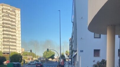 Alerta en Huelva por una columna de humo en las Marismas de El Polvorín