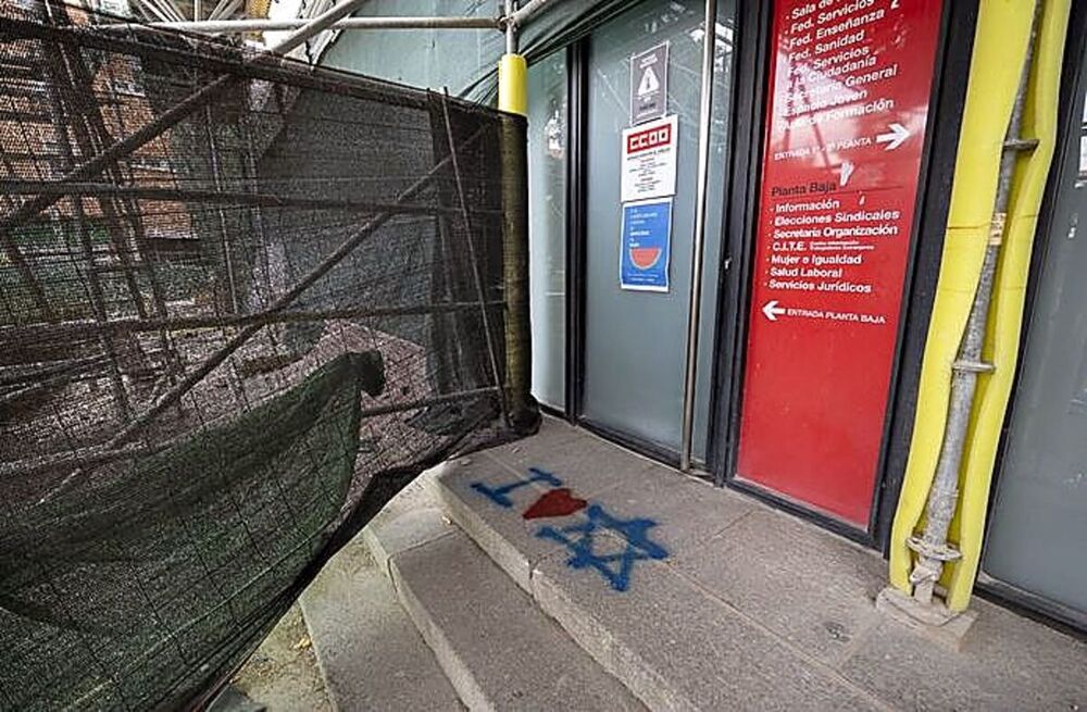 CCOO Ávila condena la «vandalización» del edificio sindical