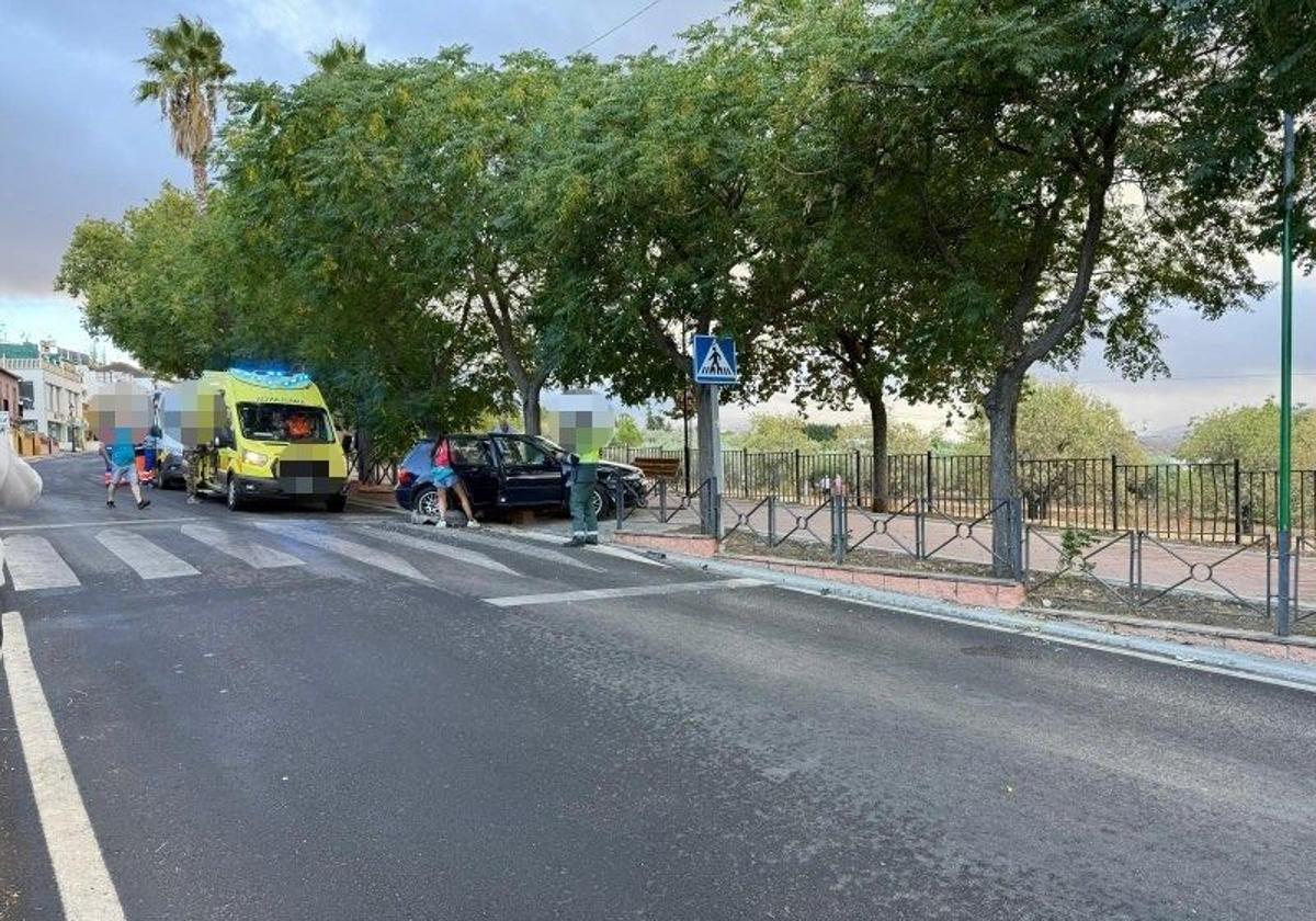 Accidente en cadena en Arriate: hay cuatro mujeres heridas