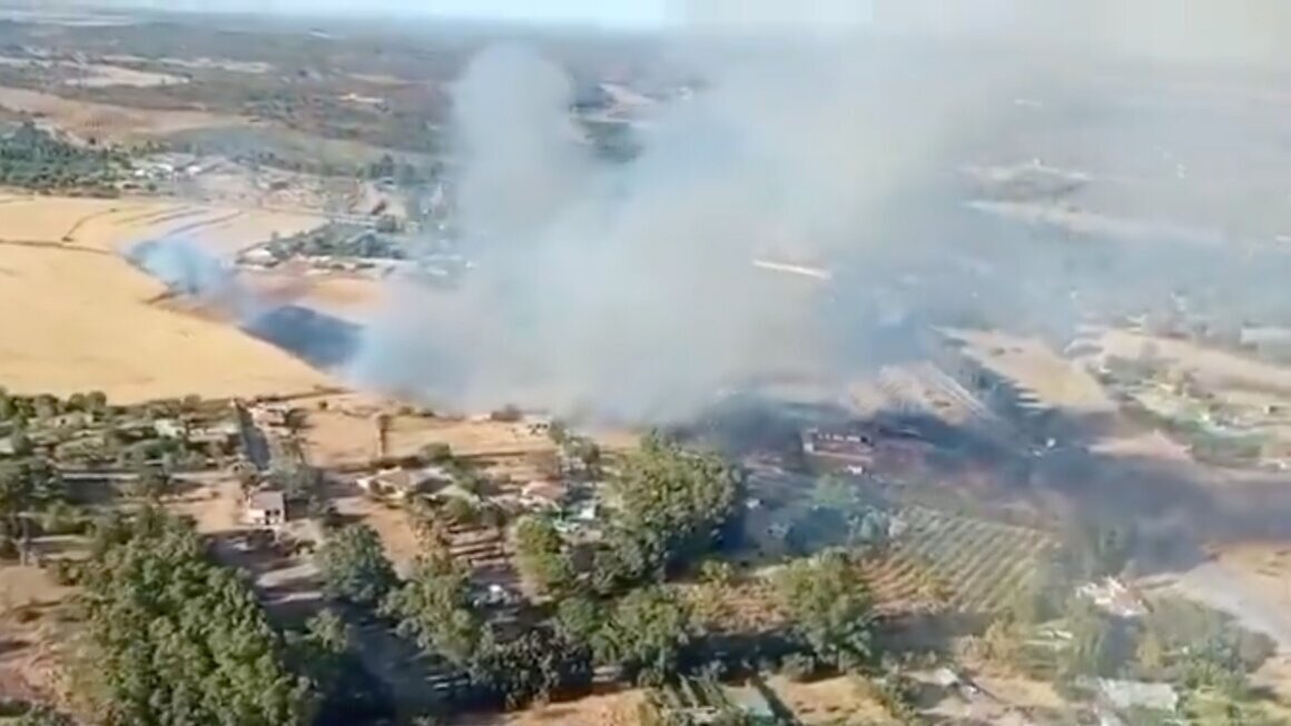 Estabilizado el incendio forestal de Aljaraque, declarado en el paraje de Las Moreras