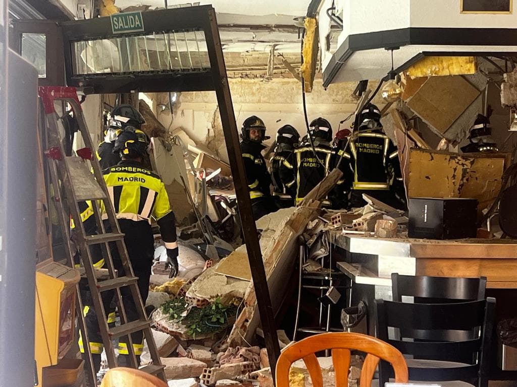 14 heridos por la explosión en un un bar de Vallecas