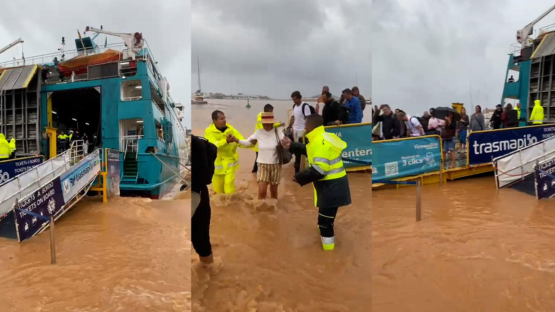 Josep, un vecino de Ibiza: «Aquí en la isla jamás en la vida habíamos visto llover así»