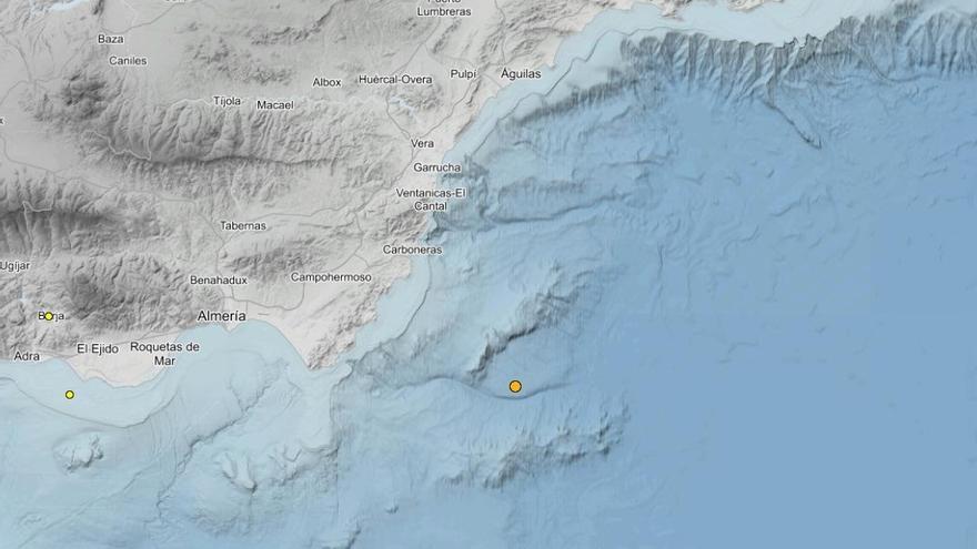 Registrado de madrugada un terremoto de magnitud 3,0 en Almería