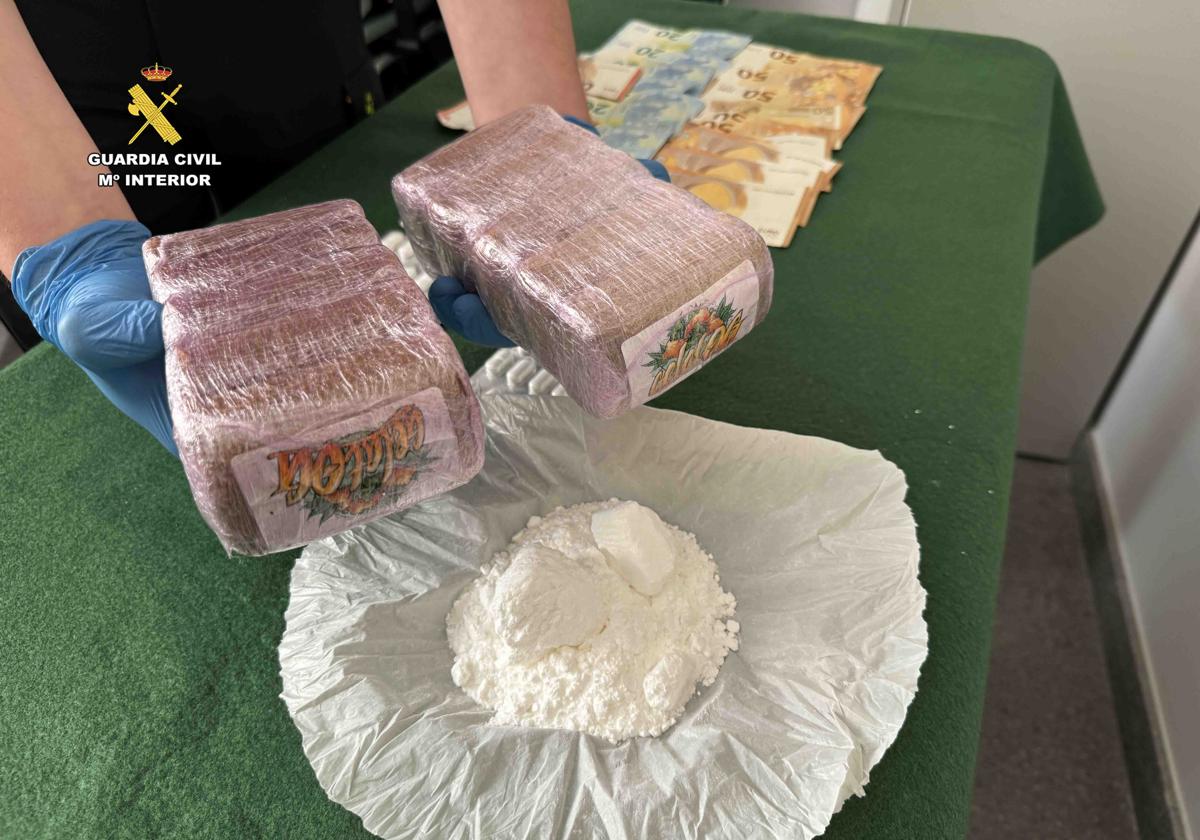 Tres detenidos en Haro por tráfico de drogas en control de la Guardia Civil en la AP-68