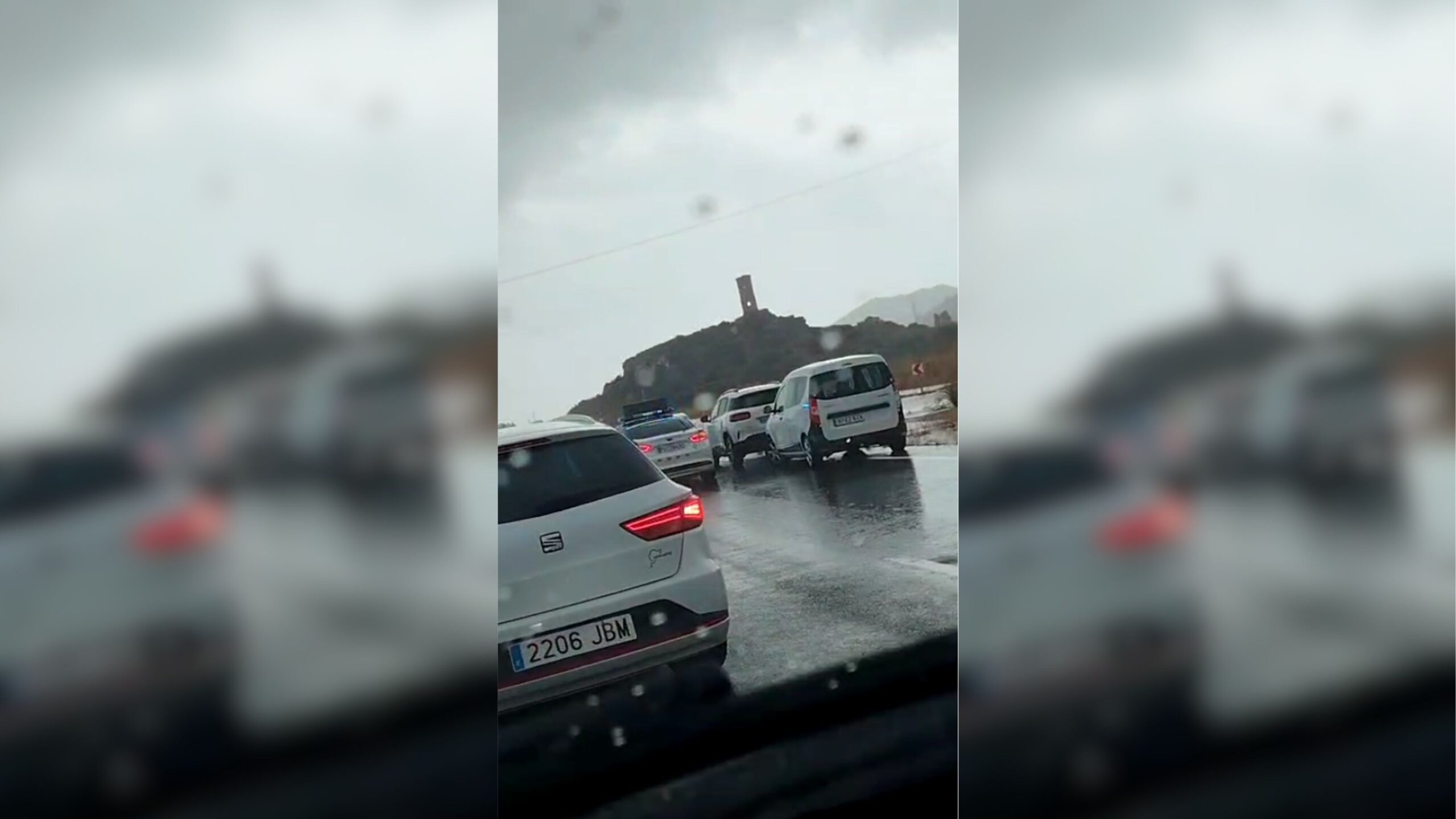 Reabre al tráfico la autovía de La Manga tras un corte producido por el desbordamiento de una rambla