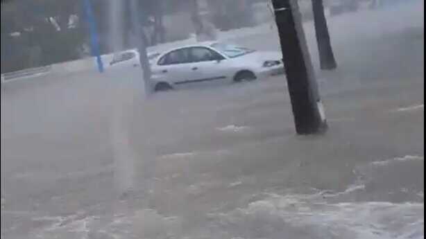 Vídeo| Mazagón lucha contra la tormenta: 150 mm de lluvia y calles completamente inundadas