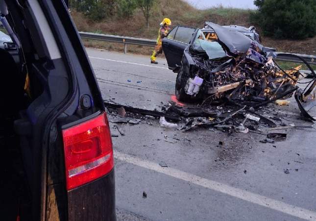 cotxe accident Palau solità i Plegamans