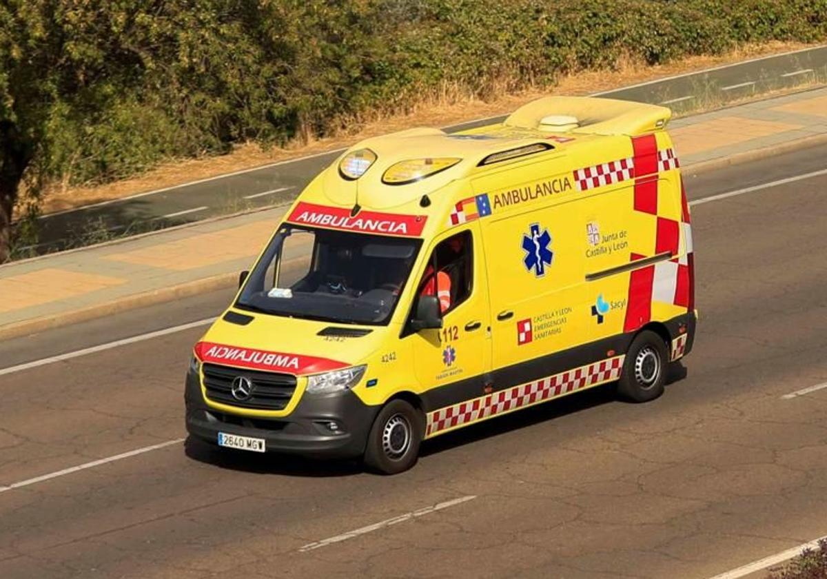 Colisión entre turismo y bicicleta deja a un hombre herido en Burgos