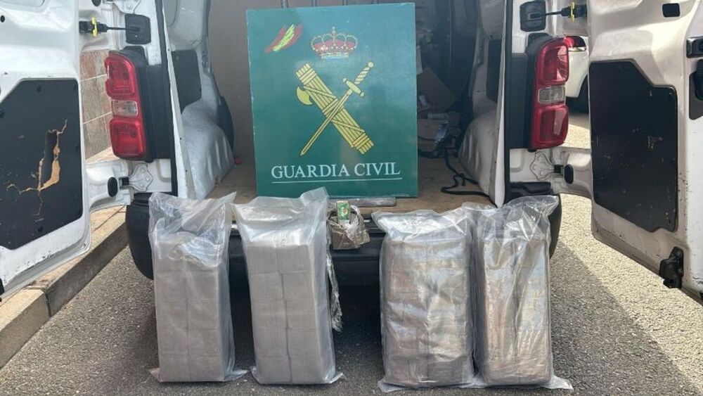 Detenido un hombre que transportaba 41 kilos de hachís